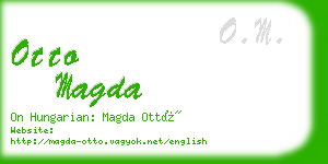 otto magda business card